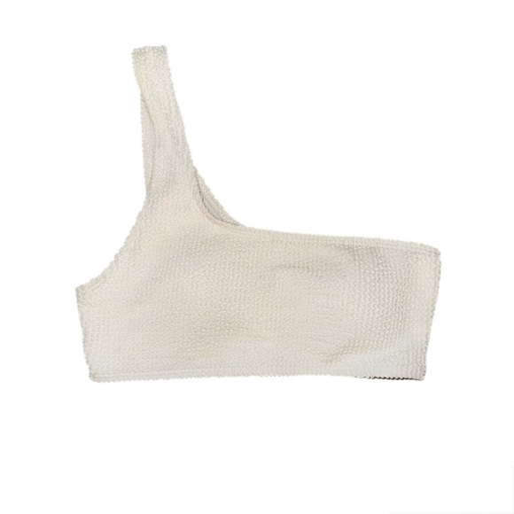 One-Shoulder Cream Bikini Set - Picture 2 of 4